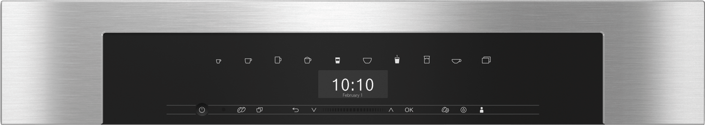 Miele CVA7370CTS CVA 7370 - Machine à café encastrable au design parfaitement modulable avec capteur de tasse breveté pour un café parfait.