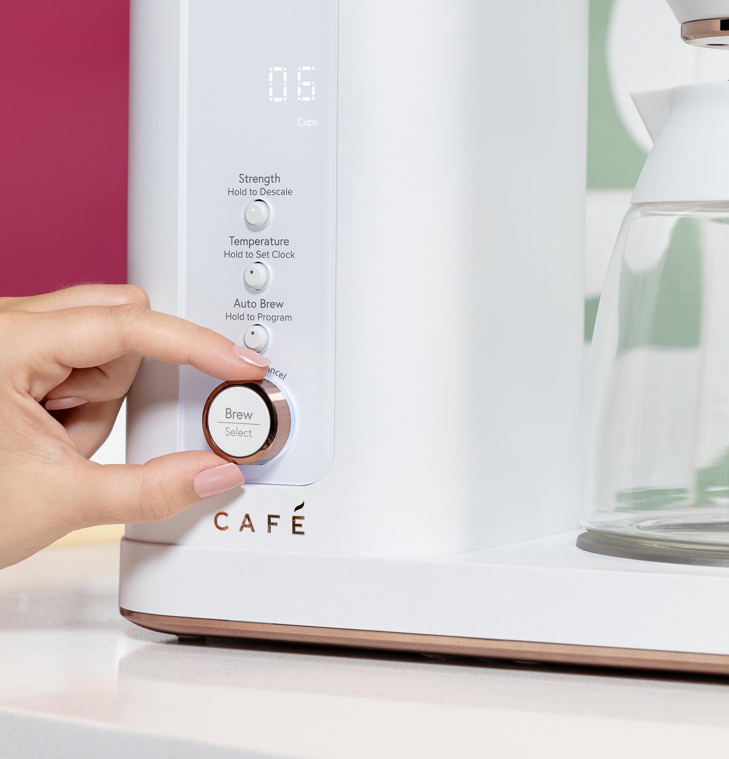 Cafetière à filtre spécialisée Café™ C7CDABS4RW3 avec carafe en verre