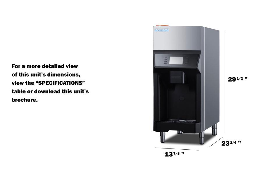 Distributeur d'eau et de glace Summit AIWD220 (100 kg)