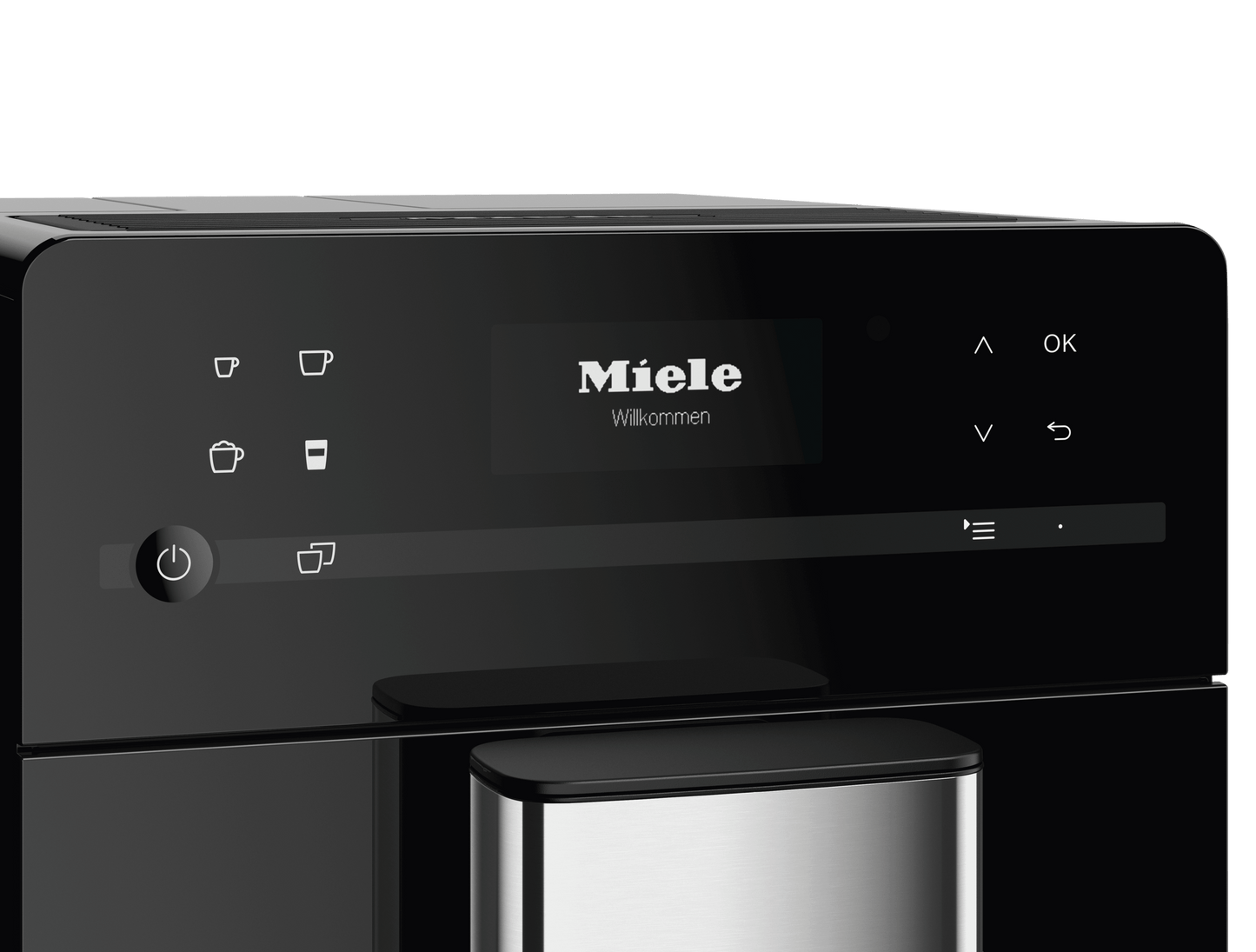 Miele CM5310OB Cm 5310 Silence Noir Obsidien - Machine à café de comptoir avec fonction Onetouch pour deux personnes pour un plaisir café ultime.
