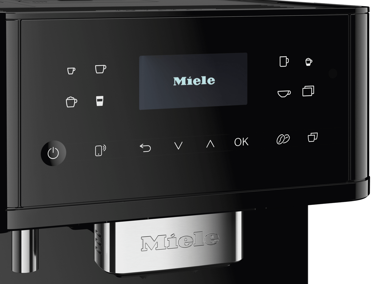 Miele CM6160OB Cm 6160 Milkperfection Noir Obsidien - Machine à café de comptoir avec connexion Wifi et une large sélection de cafés de spécialité pour une liberté maximale.