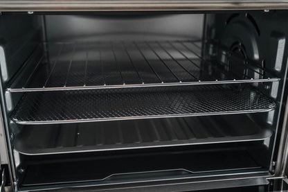 Four grille-pain à convection Danby DBTO0961ABSS de 25 L (0,9 pi³) avec technologie de friture à air chaud et affichage numérique LCD.