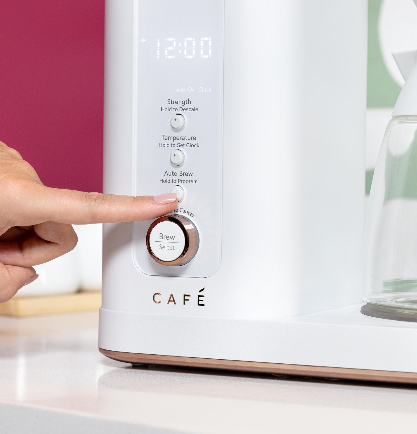 Cafetière à filtre spécialisée Café™ C7CDABS4RW3 avec carafe en verre