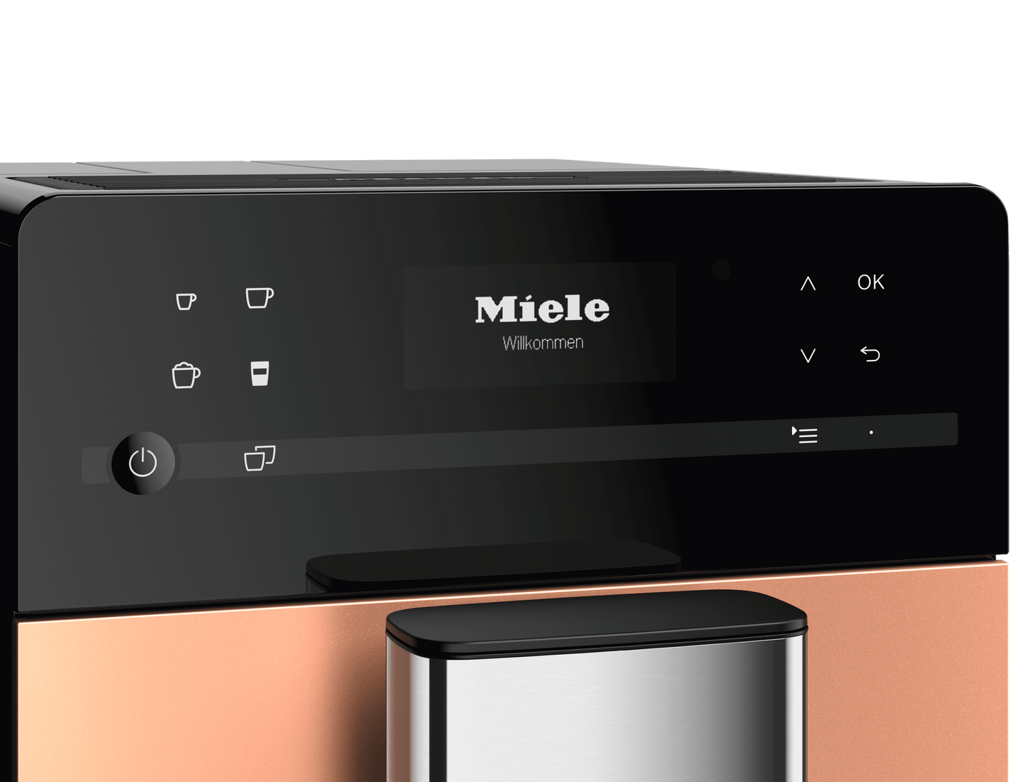 Miele CM5510RG Cm 5510 Silence - Machine à café de comptoir avec fonction Onetouch pour deux personnes pour un plaisir café ultime.