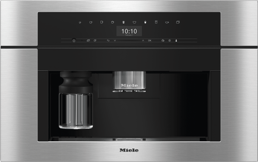 Miele CVA7370CTS CVA 7370 - Machine à café encastrable au design parfaitement modulable avec capteur de tasse breveté pour un café parfait.
