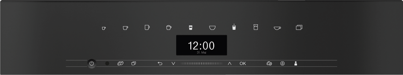 Miele CVA7440CTS CVA 7440 - Machine à café encastrable au design parfaitement modulable avec capteur de tasse breveté pour un café parfait.