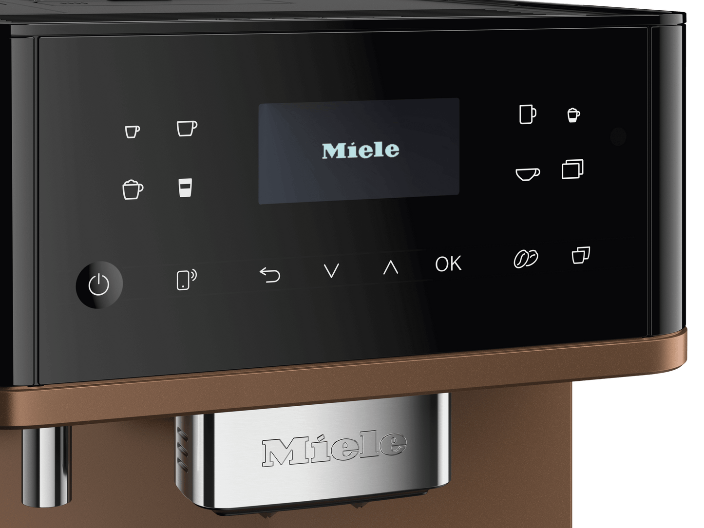 Miele CM6360OBB Cm 6360 Milkperfection - Machine à café de comptoir avec connexion Wifi, réservoir à lait de haute qualité et de nombreux cafés de spécialité.