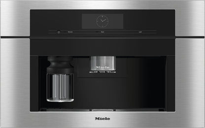 Miele CVA7775CTS CVA 7775 Clean Touch Steel - Machine à café encastrable avec Directwater. Design parfaitement combinable avec Coffeeselect + Autodescale pour les exigences les plus élevées.