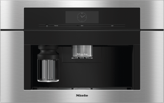 Miele CVA7775CTS CVA 7775 Clean Touch Steel - Machine à café encastrable avec Directwater. Design parfaitement combinable avec Coffeeselect + Autodescale pour les exigences les plus élevées.