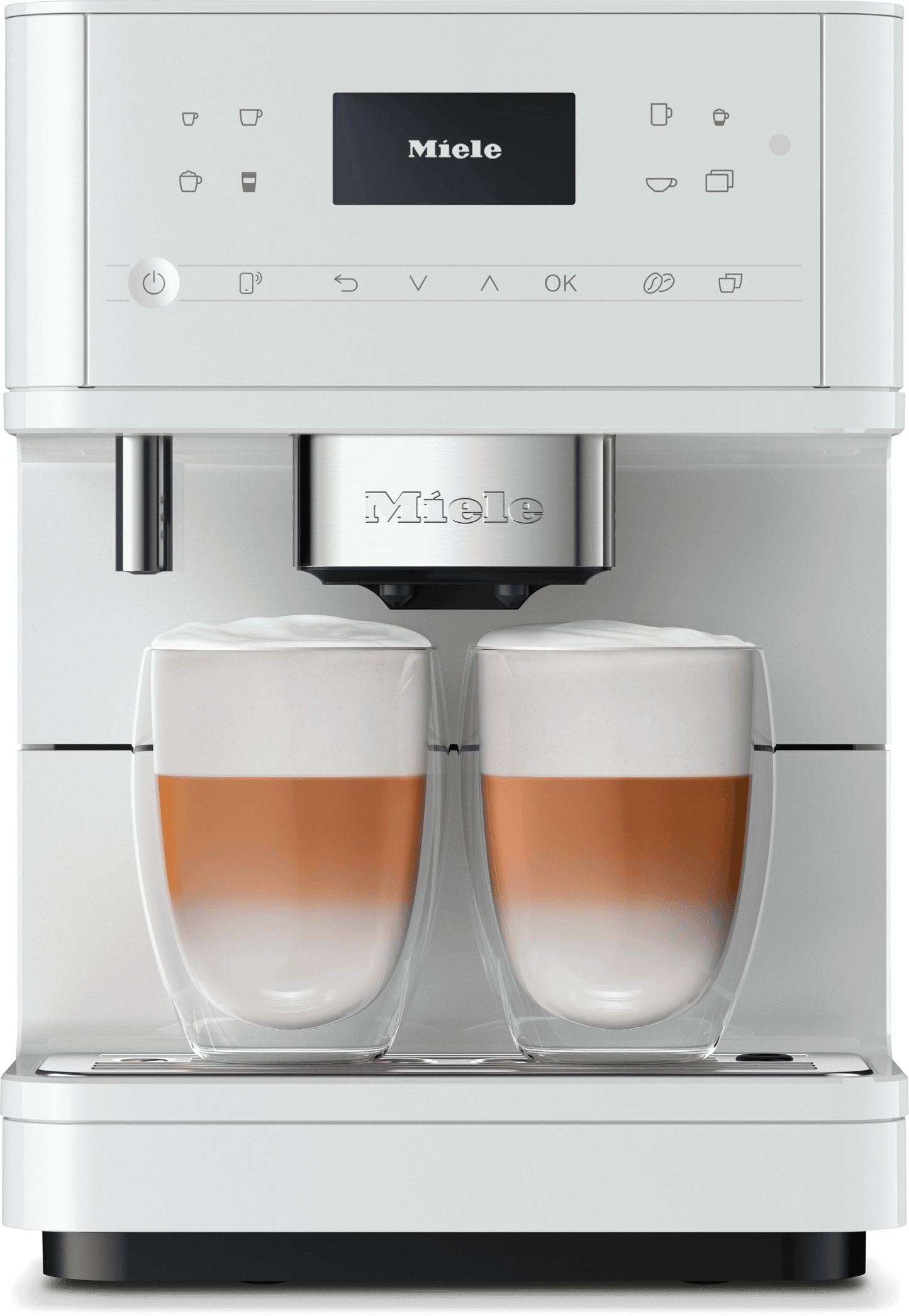 Miele CM6160LW Cm 6160 Milkperfection - Machine à café de comptoir avec connexion Wifi et une large sélection de cafés de spécialité pour une liberté maximale.