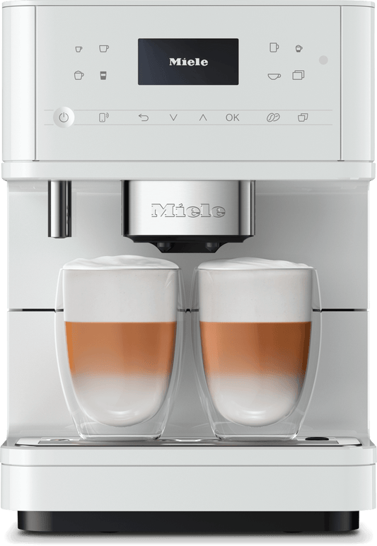 Miele CM6160LW Cm 6160 Milkperfection - Machine à café de comptoir avec connexion Wifi et une large sélection de cafés de spécialité pour une liberté maximale.