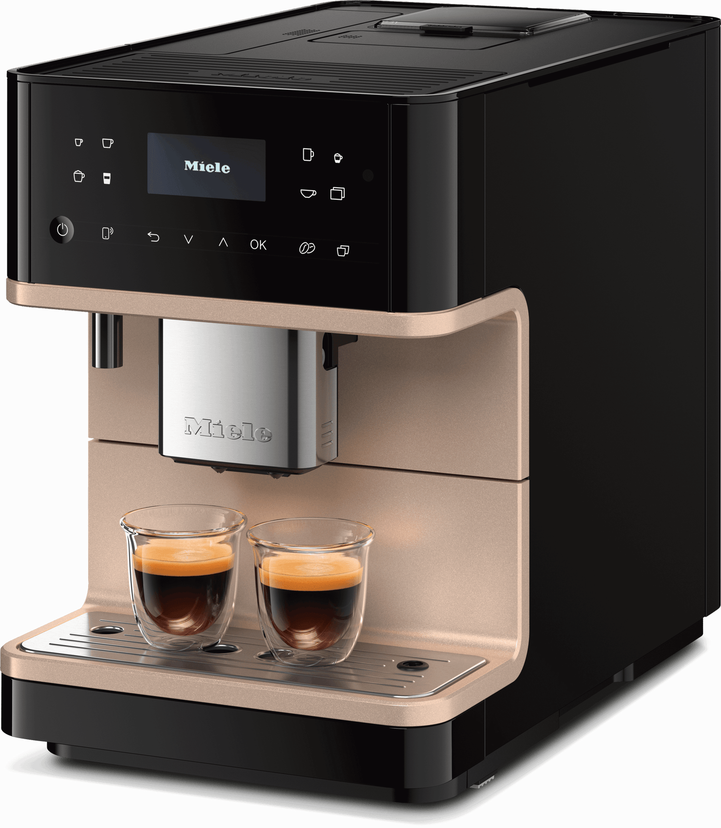 Miele CM6360OBCS Cm 6360 Milkperfection Noir Obsidien.Cs - Machine à café de comptoir avec connexion Wifi, réservoir à lait de haute qualité et de nombreux cafés de spécialité.