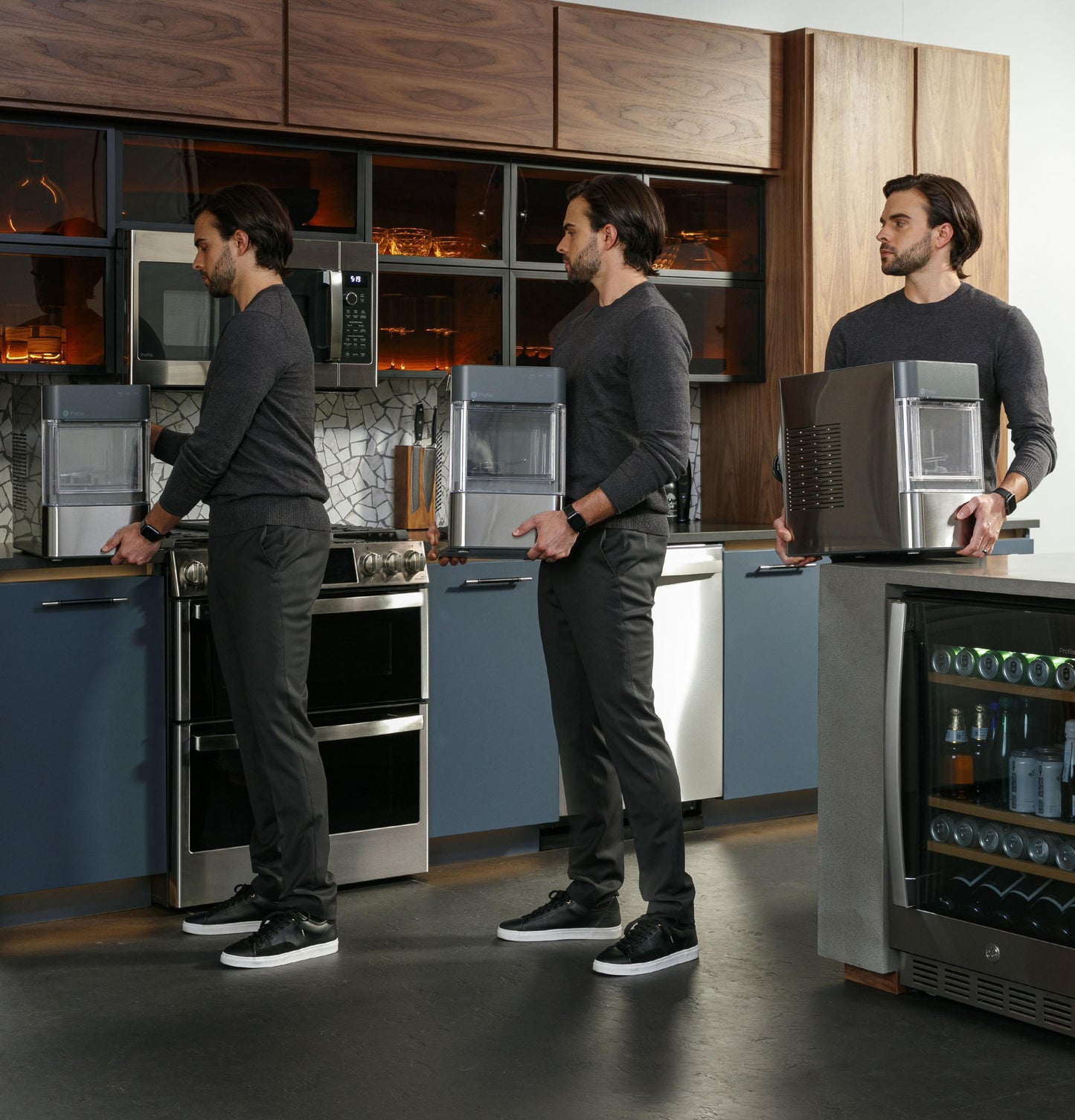 Machine à glaçons en pépites GE Appliances XPIO23SCSS GE Profile™ Opal™ 2.0