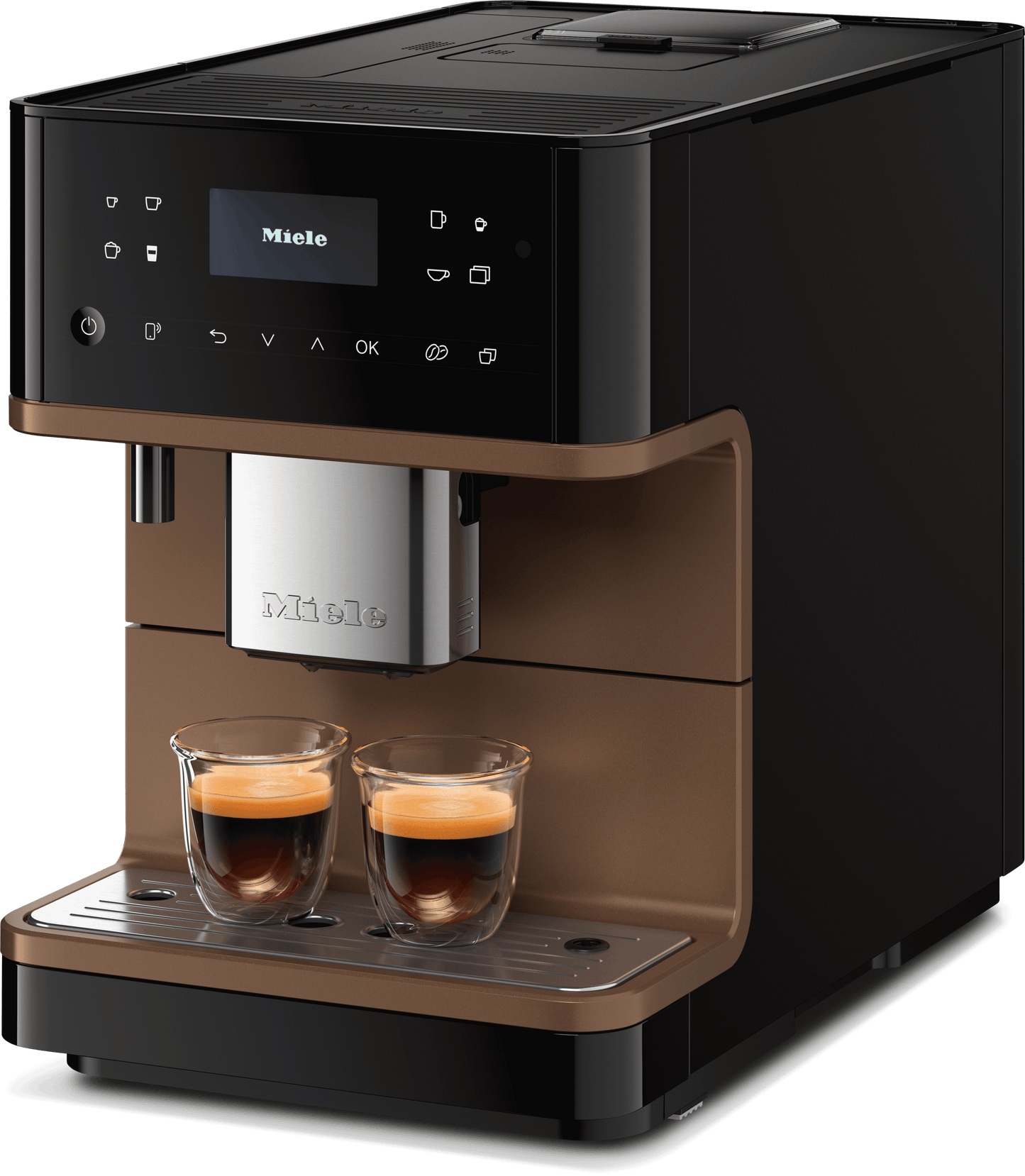 Miele CM6360OBB Cm 6360 Milkperfection - Machine à café de comptoir avec connexion Wifi, réservoir à lait de haute qualité et de nombreux cafés de spécialité.
