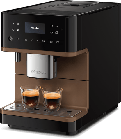 Miele CM6360OBB Cm 6360 Milkperfection - Machine à café de comptoir avec connexion Wifi, réservoir à lait de haute qualité et de nombreux cafés de spécialité.
