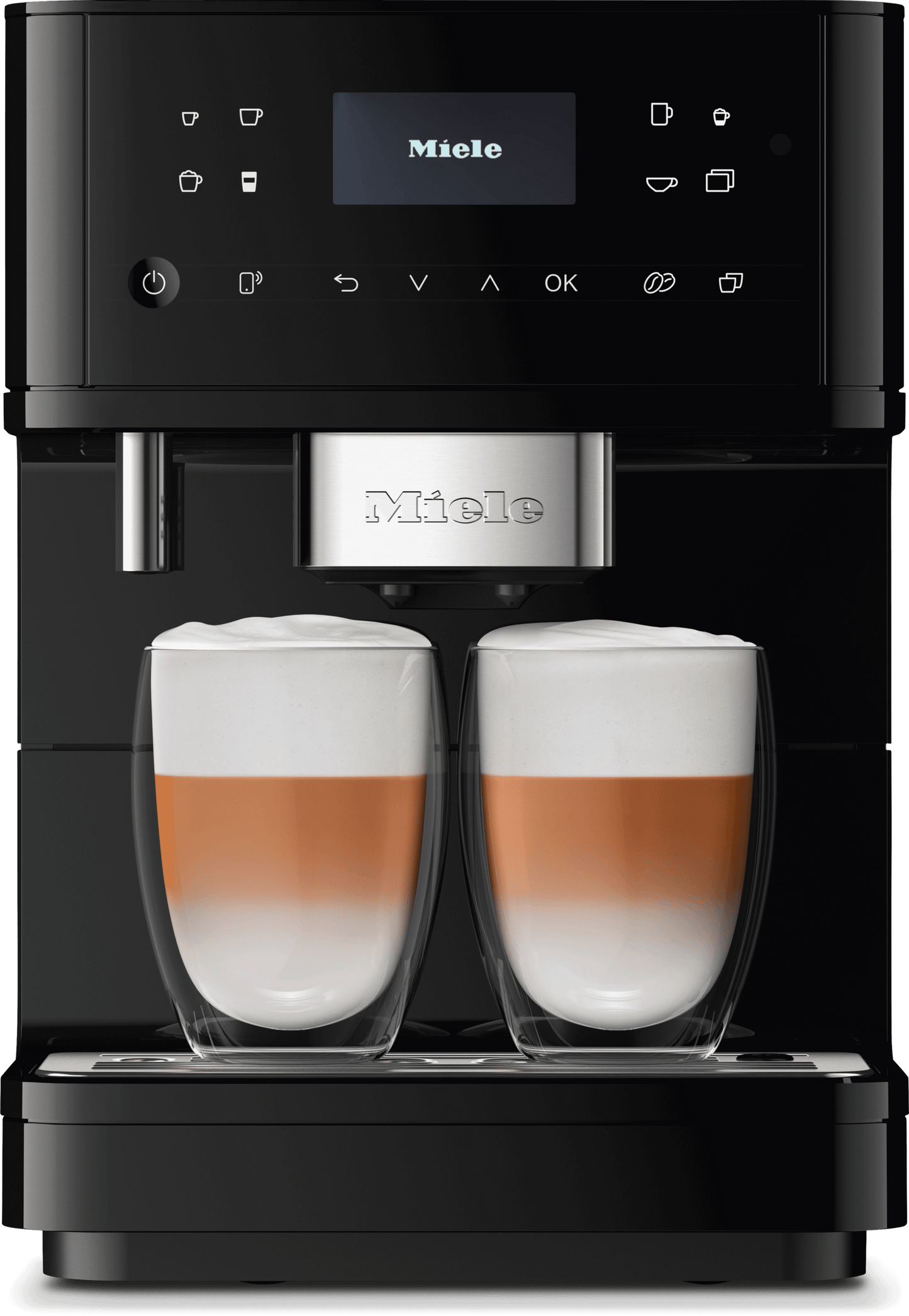 Miele CM6160OB Cm 6160 Milkperfection Noir Obsidien - Machine à café de comptoir avec connexion Wifi et une large sélection de cafés de spécialité pour une liberté maximale.