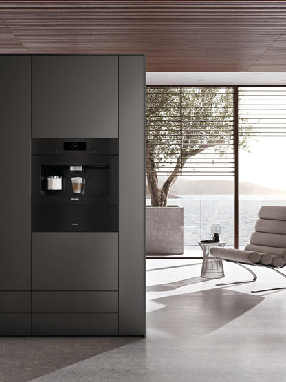 Miele CVA7875OB CVA 7875 - Machine à café encastrable avec Directwater. Design parfaitement combinable avec Coffeeselect + Autodescale pour les exigences les plus élevées.