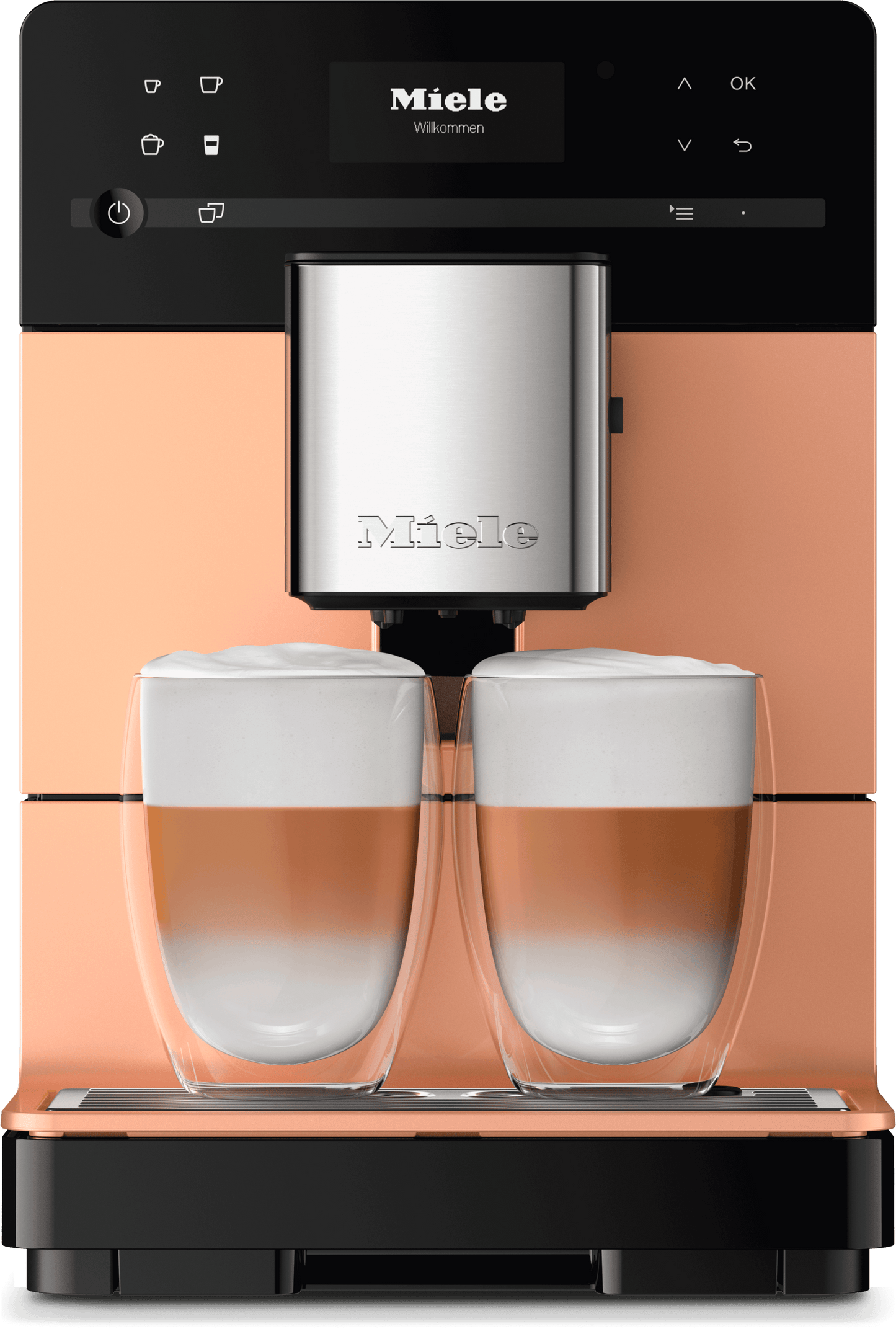 Miele CM5510RG Cm 5510 Silence - Machine à café de comptoir avec fonction Onetouch pour deux personnes pour un plaisir café ultime.